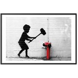  Plakat - Destroy the Fire Hydrant 60x40 Crni okvir s margom | shoptok.hr