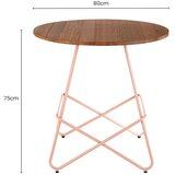 Premier Housewares Okrugao blagovaonski stol od čvrstog brijesta ø 80 cm District – | shoptok.hr