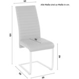 Based nihajni stol elisa, siva | Shoptok.si