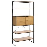 Unique Furniture Biblioteka u dekoru hrasta u prirodnoj boji 90x190x40 cm Cesura – | shoptok.hr