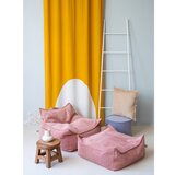 Wigiwama Rožnata otroška vreča za sedenje iz rebrastega žameta Square – | Shoptok.si