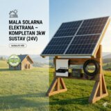  Solarni Off-Grid Sustav 3kW / 2240W – Fuji 200Ah 24V LFP Cijene