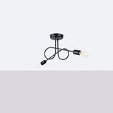 Nice Lamps Črna stropna svetilka 18x57 cm Opulent – | Shoptok.si