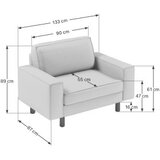 Atelier Del Sofa Fotelja Sparrow Dvosjed, Žuta Slike