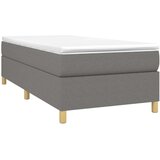  Za krevet s oprugama tamnosivi 80 x 200 cm od tkanine | shoptok.hr