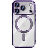 AVIZAR Ovitek za iPhone 17 Pro, združljiv z MagSafe, s kromiranim robom, Vijolična, (5000190504) | Shoptok.si