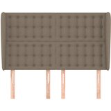  Uzglavlje s ušima smeđesivo 147x23x118/128 cm od tkanine | shoptok.hr