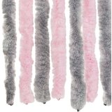  Zastor protiv muha srebrnosivi i ružičasti 56x185 cm šenil | shoptok.hr