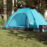 Šator za kampiranje za 5 osoba plavi brzo otpuštanje