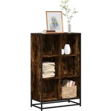 vidaXL Knjižna omara dimljeni hrast 65,5x33x107,5 cm inženirski les | Shoptok.si