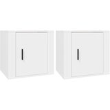 Maison Chic Dvo delni komplet Nočne omarice - Nočne mize bela 50x39x47 cm, (21688336) Cene