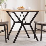 vidaXL Blagovaonski stol Y-oblika 80x80x75 cm od borovine i željeza | shoptok.hr