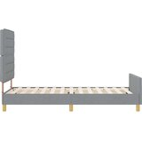  Krevetna konstrukcija Svjetlosiva 90 x 200 cm tkanina | shoptok.hr