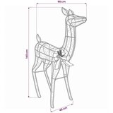  3D Božićni irvas LOVIISA 200 LED lampica Topla bijela - Topla bijela 96 x 40 x 140 cm | shoptok.hr