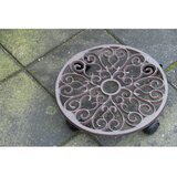 Esschert Design Metalni mobilni stalak za tegle za bilje ø 34,5 cm Ornament – | shoptok.hr