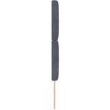 vidaXL Naslon za glavu s kristalnim gumbom tapeciran tamno sivi 140 cm baršun | shoptok.hr