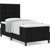  Okvir kreveta s madracem Crna Tkanina 90 x 200 cm Madrac | shoptok.hr