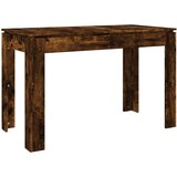 vidaXL jedilna miza dimljeni hrast 120x60x76 cm konstruiran les | Shoptok.si