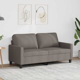  Dvosjed od tkanine smeđesivi 140 cm | shoptok.hr