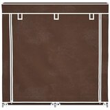 Ormarić za Cipele s Pokrovom od Tekstila 115 x 28 x 110 cm Smeđi | Eponuda.ba