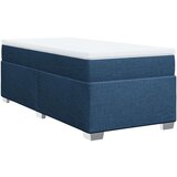  Krevet s oprugama i madracem plavi 90 x 200 cm od tkanine | shoptok.hr