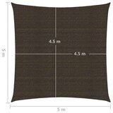  Jedro za zaštitu od sunca 160 g/m² smeđe 5 x 5 m HDPE | shoptok.hr
