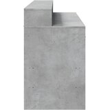  Radni stol s LED svjetlima sivi 140x55x91 cm konstruirano drvo | shoptok.hr
