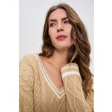 Marisse WOMEN'S SWEATER Z-SW-4828 BEIGE | Shoptok.si