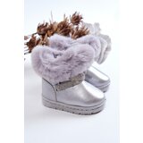 Boto Children's Snow Boots With Cubic Zirconia Silver Hollee | ePonuda.com