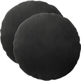  Presvlaka za jastuk 2 pcs HEERLEN Crna Ø 30 cm Baršun | shoptok.hr