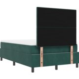  Postelja z vzmetnico Temno zelena 120 x 190 cm Žamet, (5000128537) | Shoptok.si