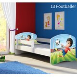  Otroška postelja ACMA z motivom, stransko bela 160x80 cm 13 Footballer | Shoptok.si