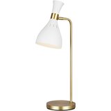 Elstead Lighting Elstead Joan Namizna svetilka z 1 lučjo, mat bela, mat bela, polirana medenina, E27, (22099458) | Shoptok.si