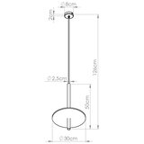 Sollux Crna/bež metalna viseća svjetiljka ø 30 cm Rilu – | shoptok.hr