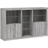  Komoda s LED svjetlima boja sivog hrasta 162x37x100 cm | shoptok.hr