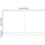  Okvir tende Bež 400 x 200 cm Poliester s PU premazom, (5000206670) | Shoptok.si