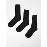 House - Komplet od 3 para dugih čarapa - Crna