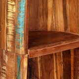  Stalak za vino od masivnog obnovljenog drva 50 x 40 x 180 cm | shoptok.hr