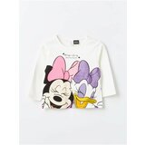 LC Waikiki Crew Neck Long Sleeve Minnie Mouse Printed Baby Girl T-Shirt cene