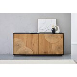 MID.YOU komoda, črna, barve hrasta | Shoptok.si