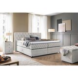 Modern Living Postelja Boxspring Carmen, Krem Barva, 180x200 | Shoptok.si