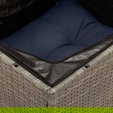  7-dijelni set vrtnih sofa od poliratana s jastucima sivi | shoptok.hr