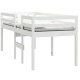  Visoki krevet bijeli 90 x 200 cm od masivne borovine | shoptok.hr