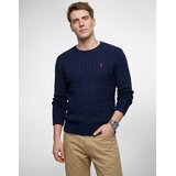 Polo Ralph Lauren PULL COL ROND EN MAILLE TORSADEE LAINE CACHEMIRE Tamno plava | shoptok.hr