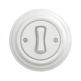  Kliklap - Retro jednopolni prekidač sa ramom br. 1 snežno bela | Eponuda.com