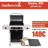 Barbecook siesta 310 black edition plinski žar + plancha + plinski regulator s cevjo, (21142328) | Shoptok.si