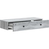 Stolna Stenska stranska miza Siva Sonoma 87,5 x 34,5 x 17 cm, (5000232345) | Shoptok.si