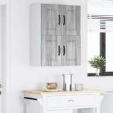  Ormar za Zid PORTO 2 pcs Siva Sonoma 60 x 31 x 40 cm | Eponuda.ba