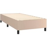  Box spring postelja z vzmetnico LED kapučino 80x200cm um. usnje, (20899825) | Shoptok.si