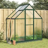 vidaXL Staklenik s okvirom zeleni 169 x 114 x 202 cm aluminijski cijene